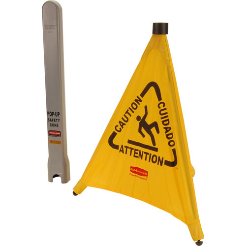 (image for) Rubbermaid 9S0000YEL YL Pop Up Wet Floor Sign - Click Image to Close