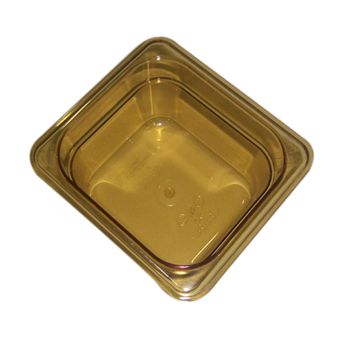 (image for) Rubbermaid RBMDFG205P00AMBR AMBER PAN - 1/6 SIZE, 4" DEEP