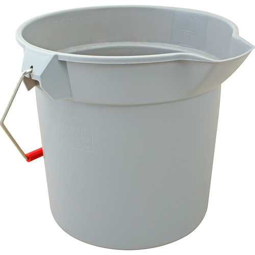 (image for) Rubbermaid RBMDFG253100BLA 2 GALLON GRAY SANITIZER BUCKET - Click Image to Close