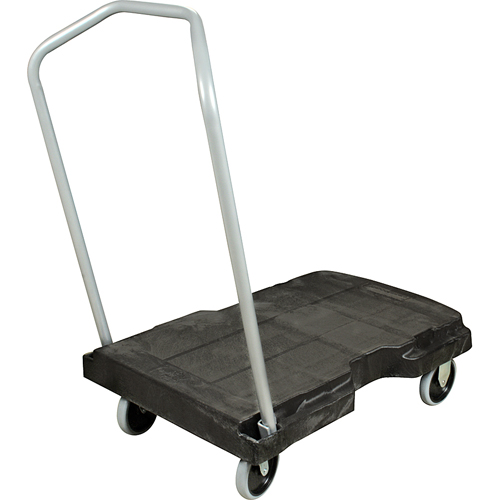 (image for) Rubbermaid RBMDFG440100BLA Tripple Trolley Bk Cart Std Duty 5 in Casters - Click Image to Close
