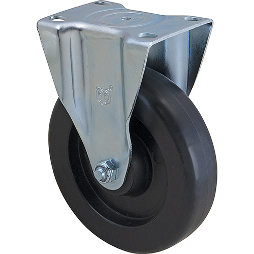 (image for) Rubbermaid RBMDFG4614L40000 CASTER,PLATE5"OD,RIGID,B LACK - Click Image to Close
