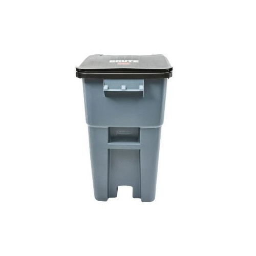 (image for) Rubbermaid RBMDFG9W2700GRAY BRUTE, 50 GAL TRASH CAN W/LID-WHEELS