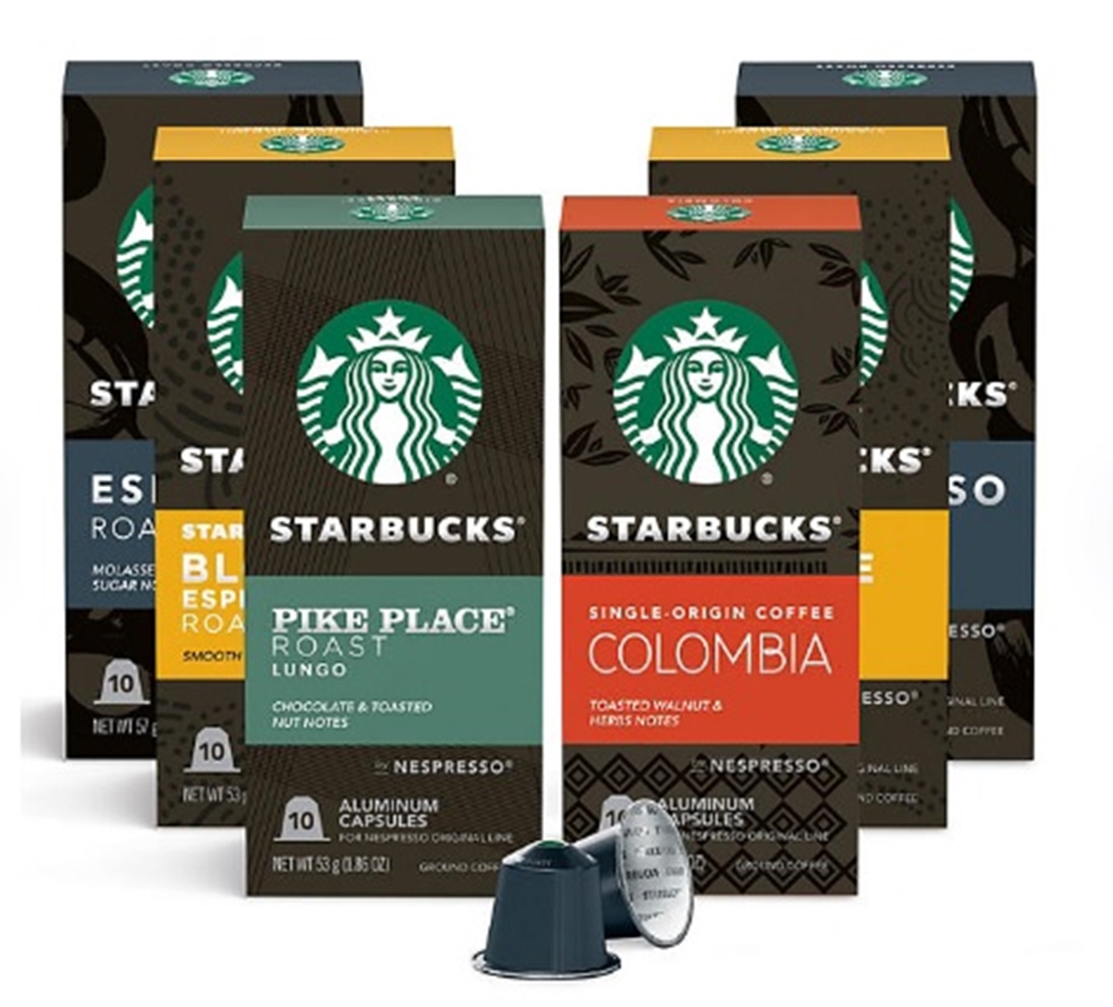 (image for) Starbucks by Nespresso Coffee Pods, Variety Pack 60 ct.