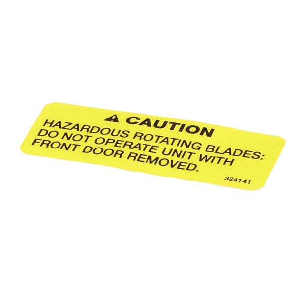 (image for) Stoelting 324141 DECAL CAUTION-ROTATING BLADES