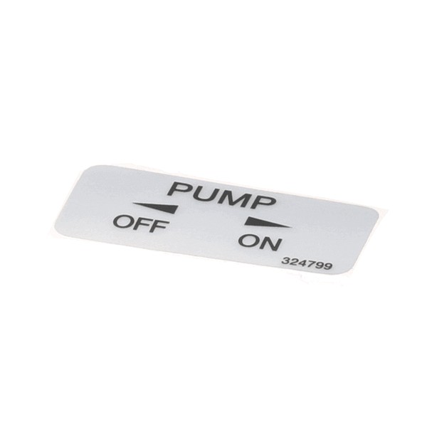 (image for) Stoelting 324799 DECAL PUMP ON-OFF