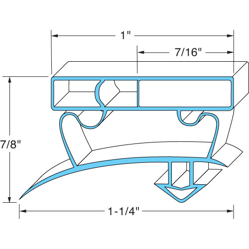 (image for) True 811125 GASKET, GDM-19/23/49 & T WIDE #3720-002 - Click Image to Close