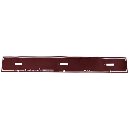 (image for) Toastmaster 31793 DECAL CONTROL PANEL C1/D1