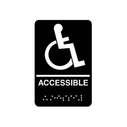 (image for) Traex 5632 Braille Accessible Sign 6 x 9 in - Click Image to Close