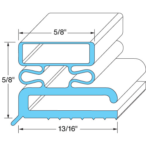 (image for) Traulsen 21461 DOOR GASKET 6 7/8" X 23 3/8" - Click Image to Close