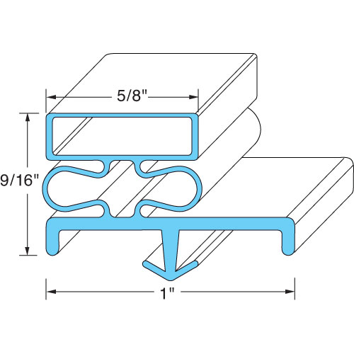 (image for) Traulsen 266379-1 GASKET, DOOR - Click Image to Close