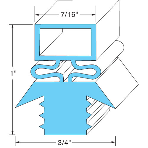 (image for) Traulsen 341-27564-00 DOOR GASKET 21-5/8" x 59-5/8"