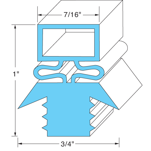 (image for) Traulsen 341-27565-00 DOOR GASKET 23-1/2" X 29-1/2" - Click Image to Close