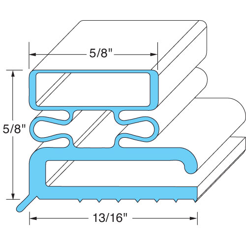 (image for) Traulsen 43493 GASKET, DOOR 23 3/8" X 29 3/8" - Click Image to Close