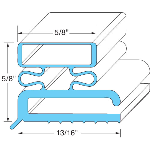 (image for) Tri-Star VC-43493-00 GASKET, DOOR 23 3/8" X 29 3/8" - Click Image to Close