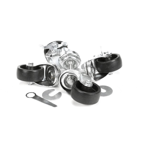 (image for) True 883720 CASTER KIT 3, 1/2STEM, SET/4 SILVER 2)83