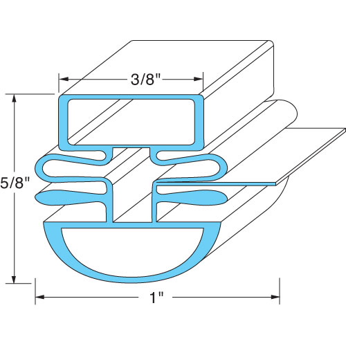 (image for) Turbo Air 30223U0200 DOOR GASKET 26 1/2" X 28" - Click Image to Close