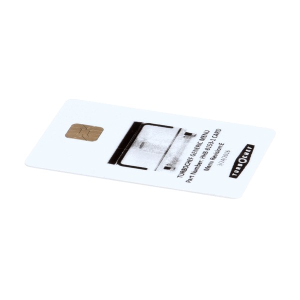 (image for) Turbochef HHB-8153-1 MENU CARD,PRGRMD,HHB,GEN MKT,DUAL TEMP