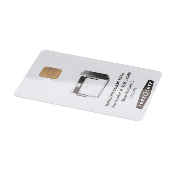 (image for) Turbochef I3-9225-1 MENU CARD, PROGRAMMED, I3 , GENERA