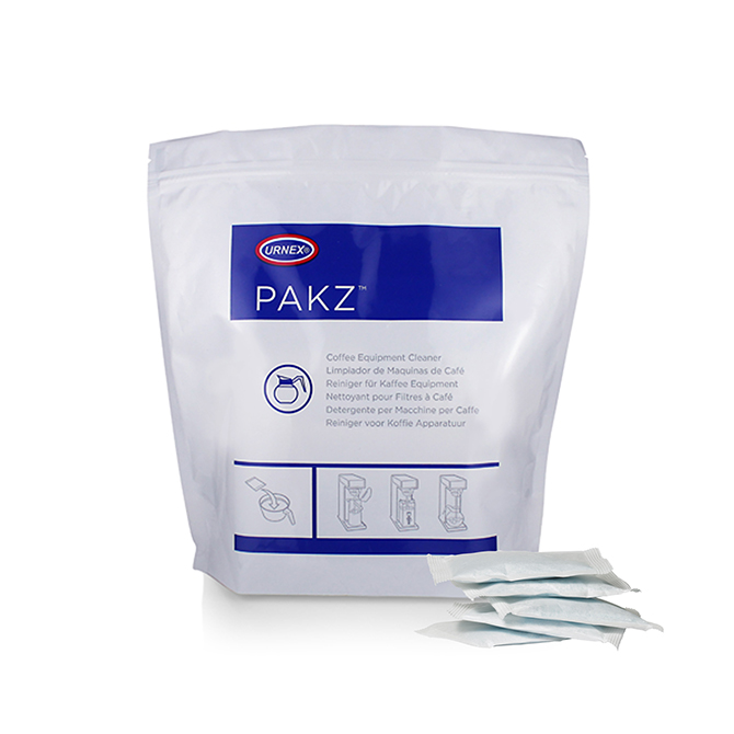 (image for) Urnex PAKZ8 Coffee Equipment Cleaner 8 x 12 Count 0.75 oz. - Click Image to Close