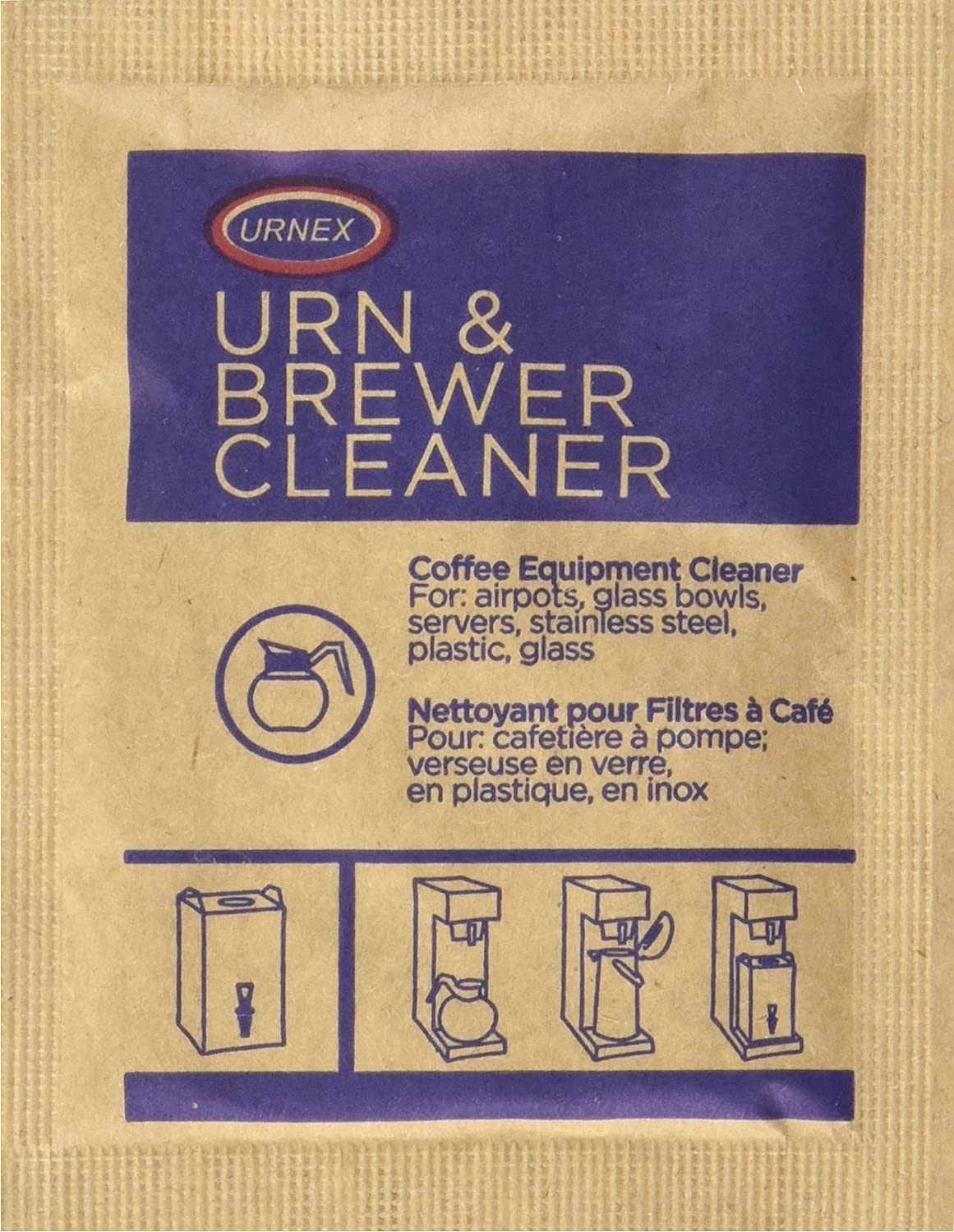 (image for) Urnex U100 Urn and Brewer Cleaner (100) 1 oz Envelopes - Click Image to Close
