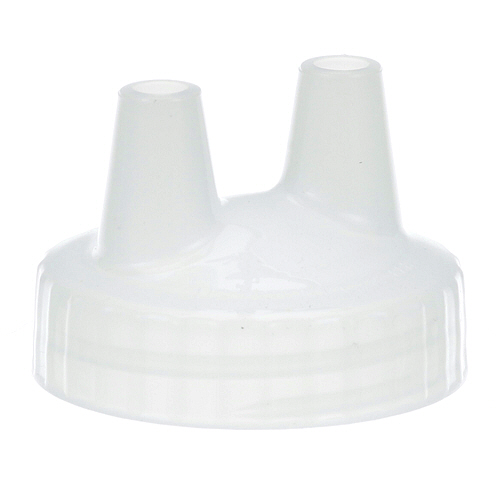 (image for) Vollrath 2200-13 KETCHUP LID - DOUBLE TIP, CLEAR - Click Image to Close