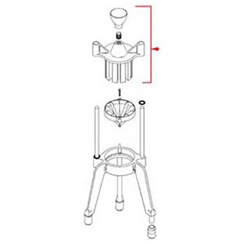 (image for) Vollrath 316 HEAD (6 SECTION, W/KNOB) 