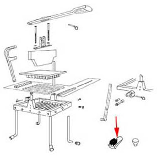 (image for) Vollrath 4425 BRUSH, LETTUCE CUTTER - Click Image to Close