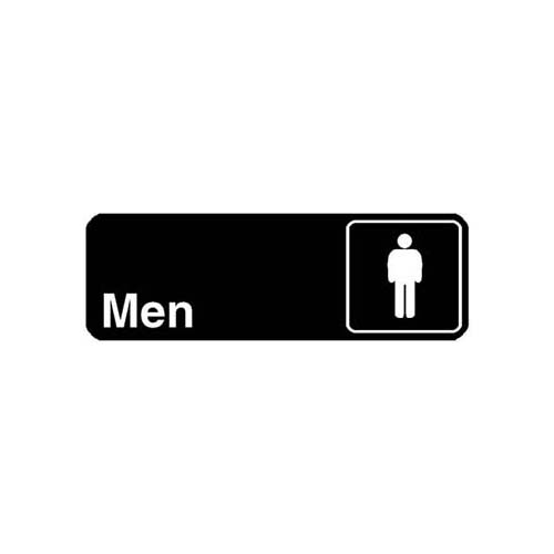 (image for) Vollrath 4515 SIGN,MEN (BLACK, 3X9") 