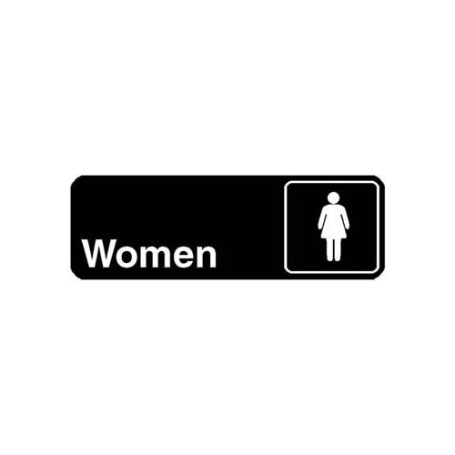 (image for) Vollrath 4516 SIGN,WOMEN (BLACK, 3X9") 