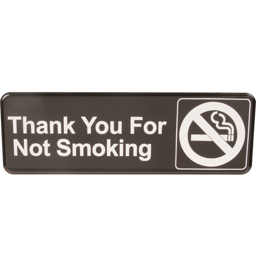 (image for) Vollrath 4521 SIGN, NO SMOKING , BLK - Click Image to Close