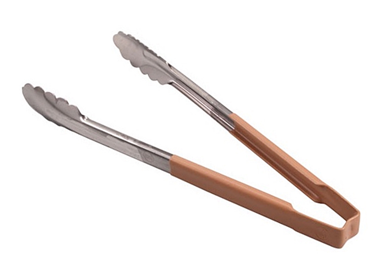 (image for) Vollrath 4781260 TONGS,SCALLOP , 12",TAN HDL