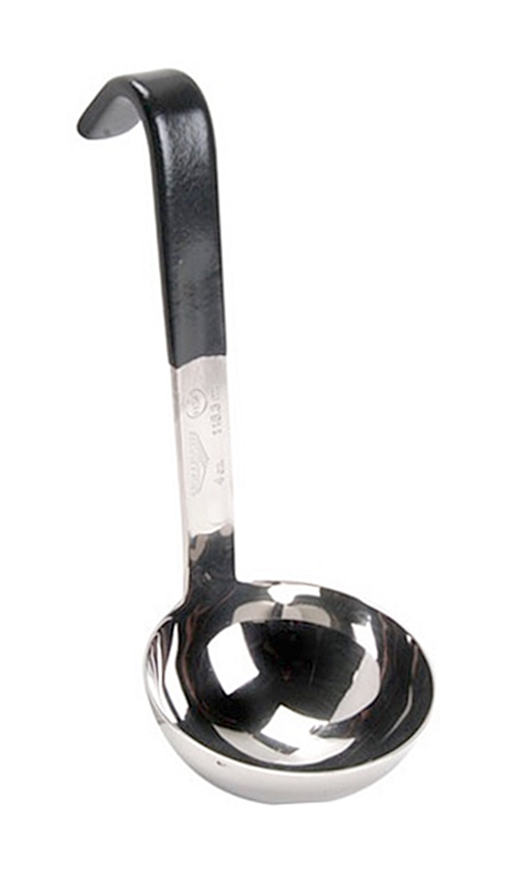 (image for) Vollrath 4970420 4oz Black Ladle Short Handle - Click Image to Close